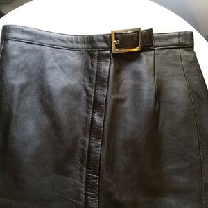 Leather skirt